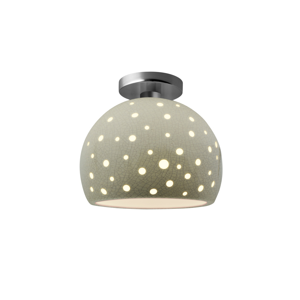 Perforated Medium Globe Semi-Flush