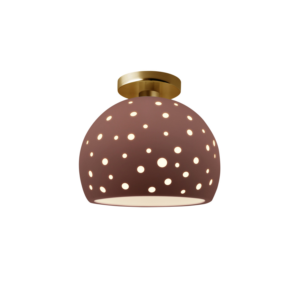 Perforated Medium Globe Semi-Flush