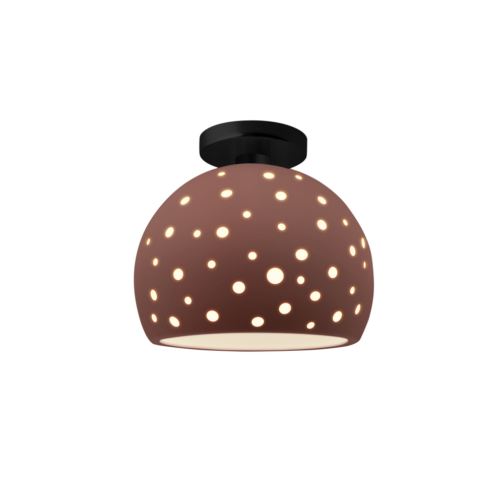 Perforated Medium Globe Semi-Flush