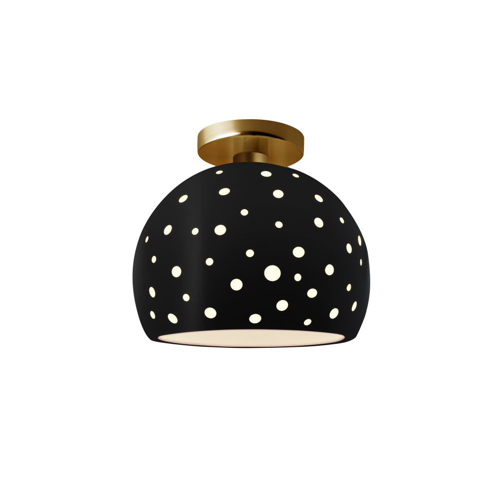Perforated Medium Globe Semi-Flush