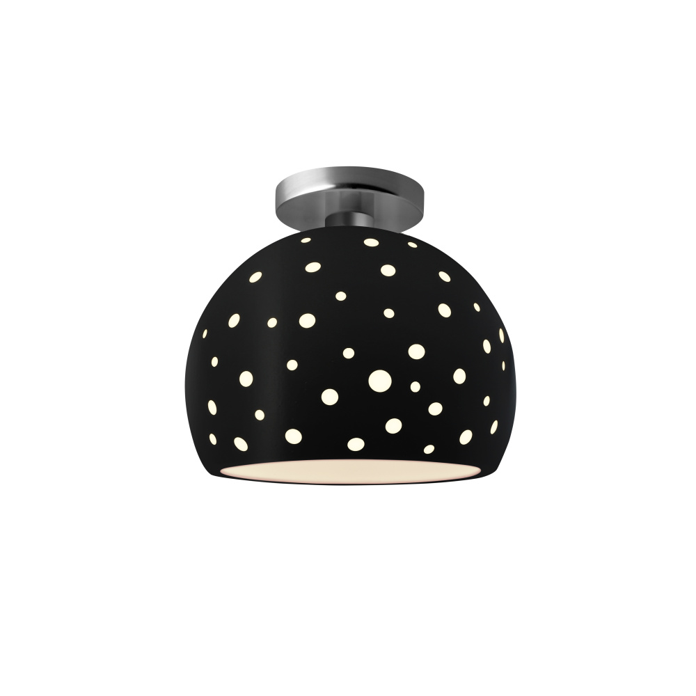 Perforated Medium Globe Semi-Flush
