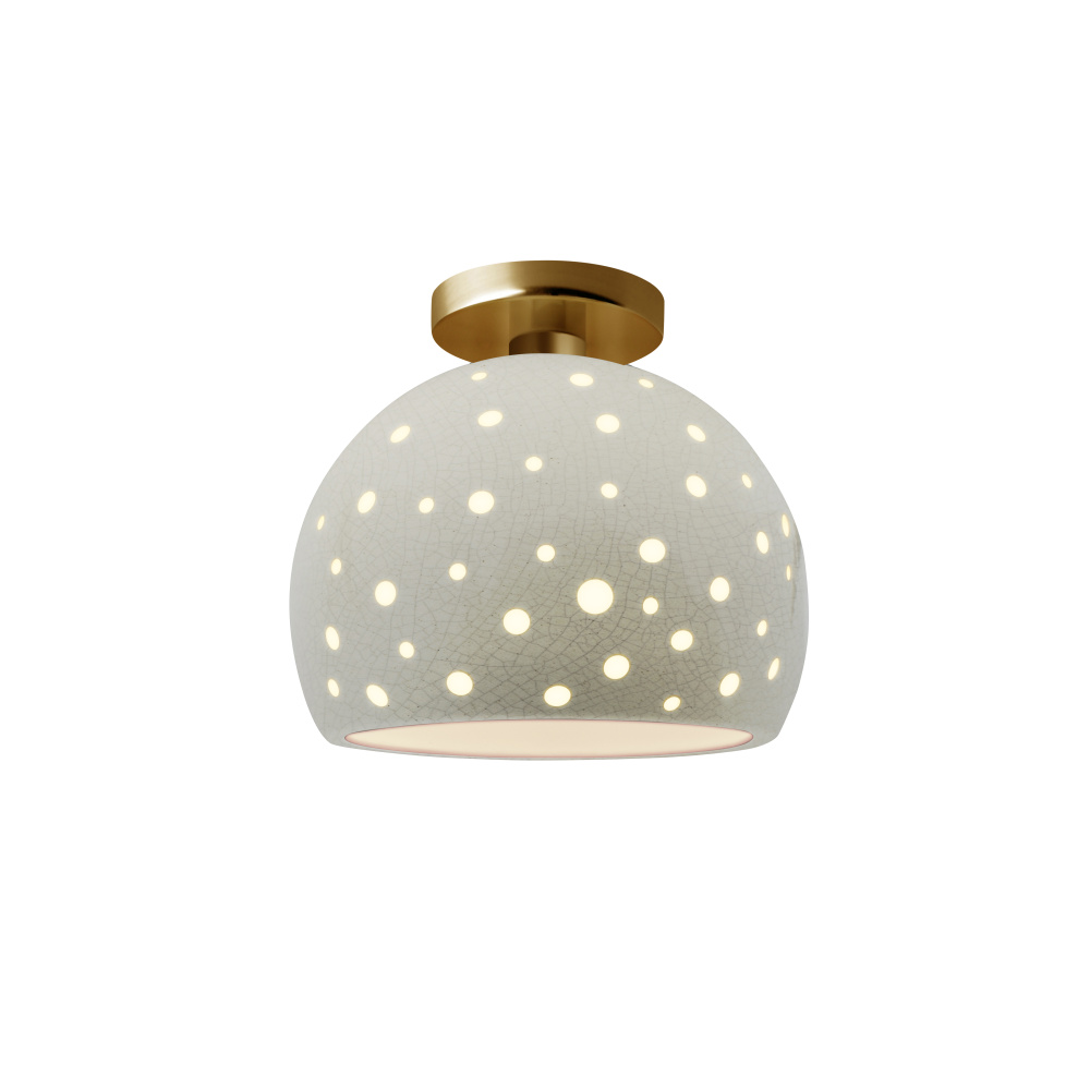 Perforated Medium Globe Semi-Flush