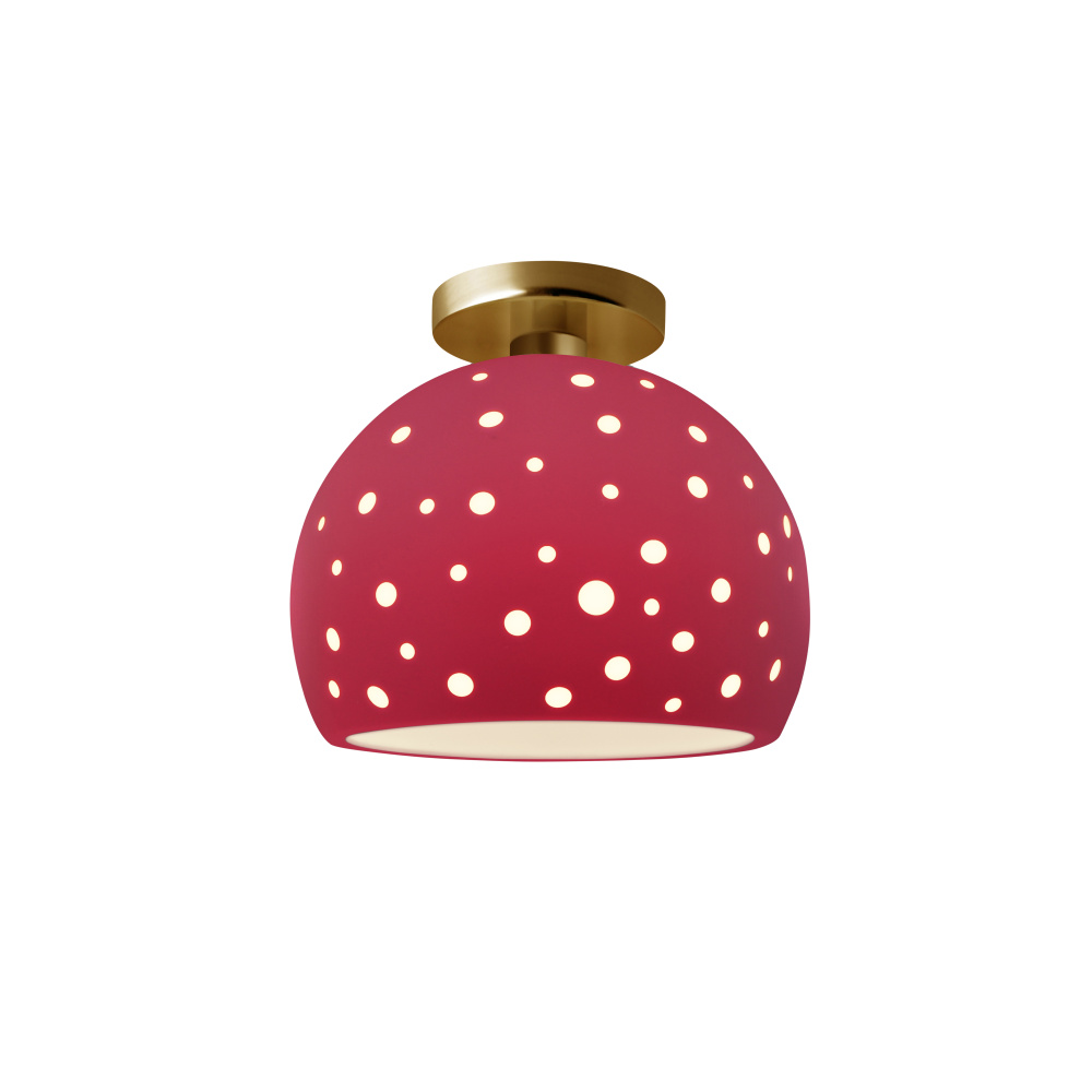 Perforated Medium Globe Semi-Flush