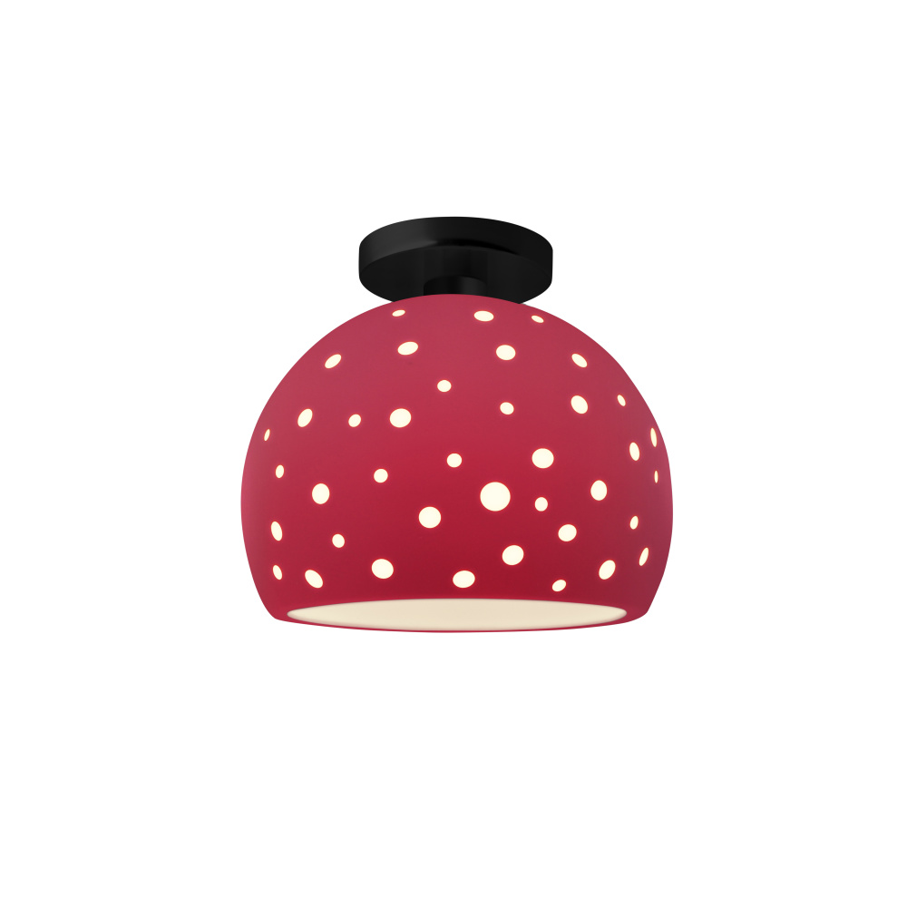 Perforated Medium Globe Semi-Flush