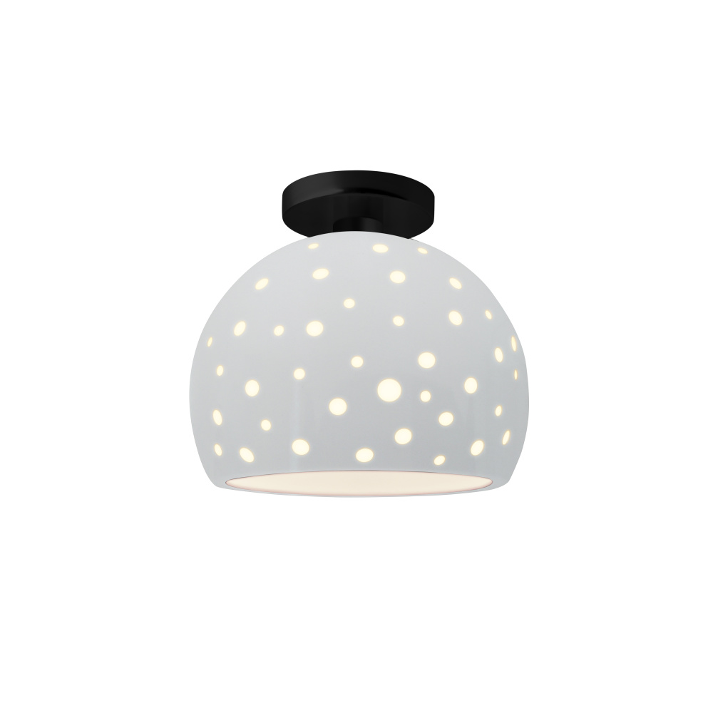 Perforated Medium Globe Semi-Flush