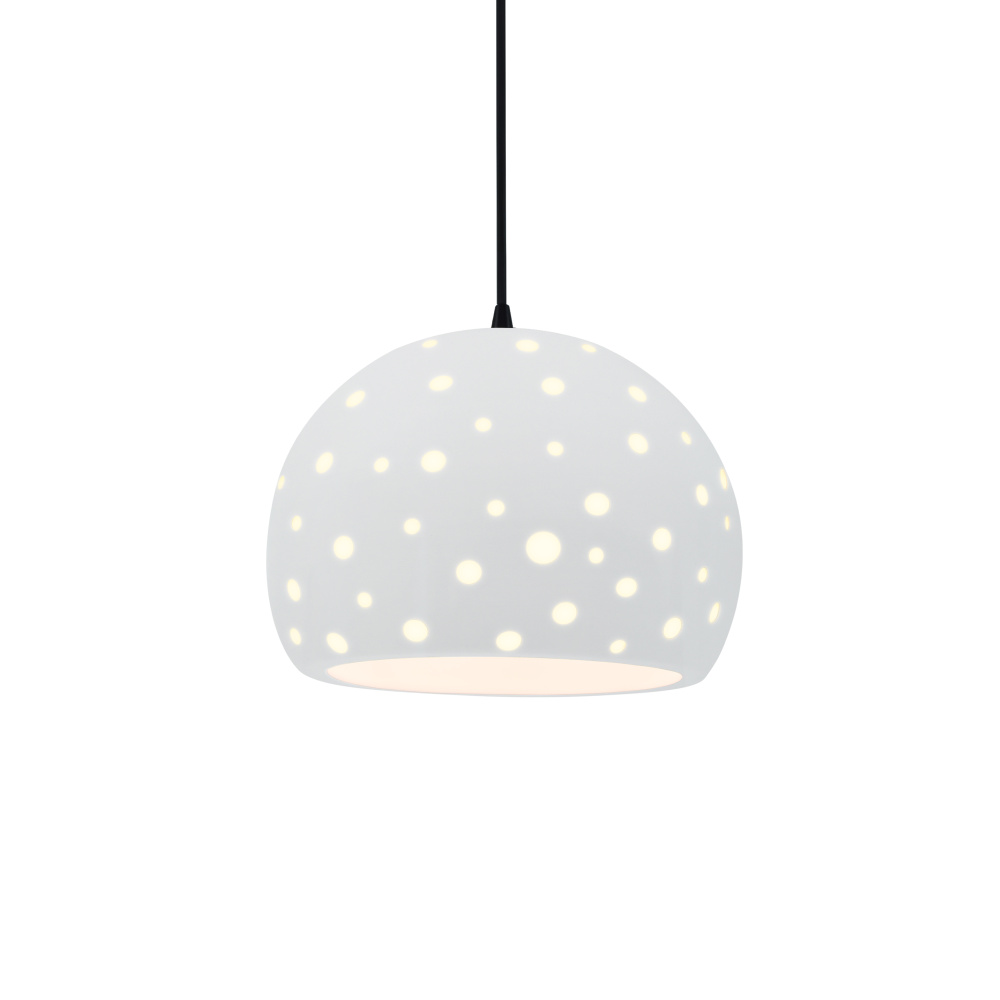 Perforated Medium Globe LED 1-Light Pendant