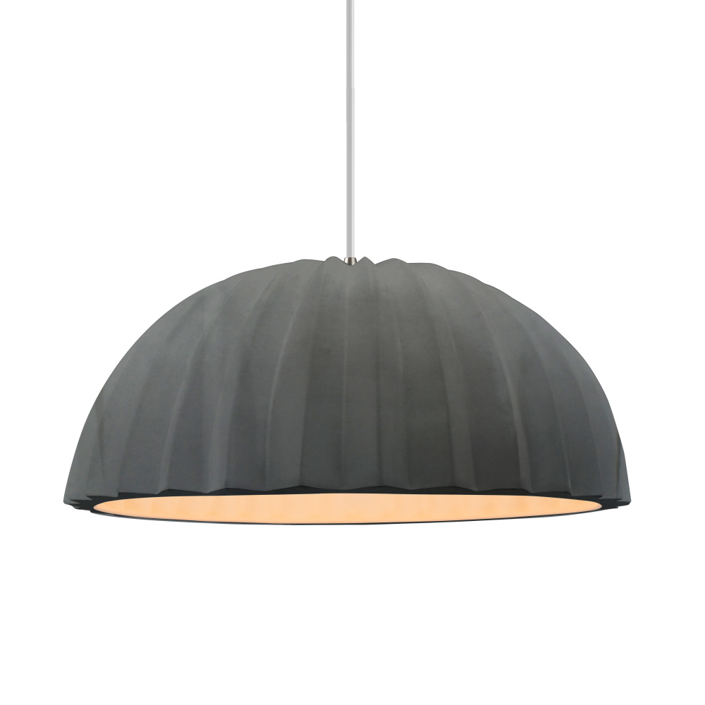 Pleated Dome 1-Light Pendant