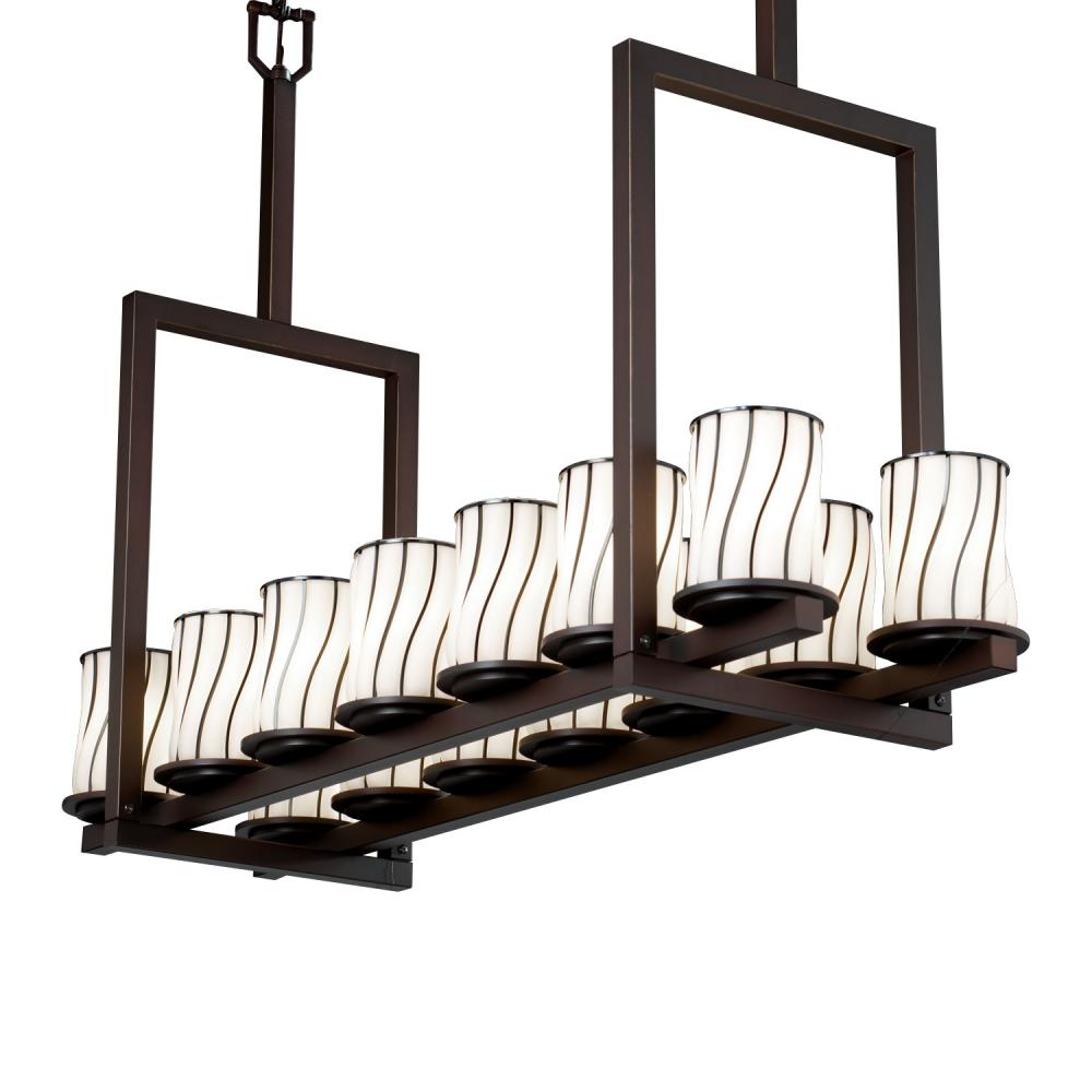 Dakota 14-Light Bridge Chandelier (Tall)