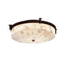 Justice Design Group ALR-8985-DBRZ - Era 16" Round Flush-Mount