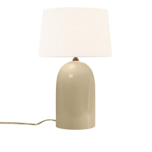 Justice Design Group CER-2565-VAN-WHTE - Tall Kava Portable w/ Fabric Shade