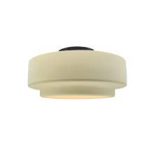 Justice Design Group CER-6360-VAN-MBLK - Small Tier Semi-Flush
