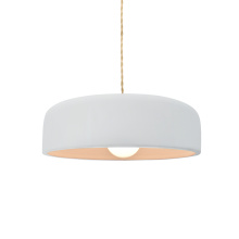 Justice Design Group CER-6571-WTWT-MBLK-BEIG-TWST - Small Spire 1-Light Pendant