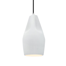 Justice Design Group CER-6597-WTWT-NCKL-BKCD-LED1-700 - Tall Crease 1-Light Pendant