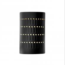 Justice Design Group CER-2285-BLK - Small Cactus Cylinder - Open Top & Bottom