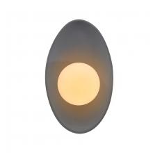 Justice Design Group CER-3045-BLK - Oval Coupe Wall Sconce