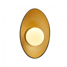 Justice Design Group CER-3045-CBGD - Oval Coupe Wall Sconce