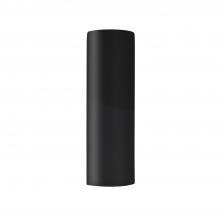 Justice Design Group CER-5405W-BLK - ADA LED Outdoor Tube - Open Top & Bottom