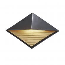 Justice Design Group CER-5600W-CBGD - ADA Diamond Outdoor LED Wall Sconce (Downlight)