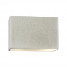 Justice Design Group CER-5658W-CRK - Really Big ADA Rectangle (Outdoor) Wall Sconce - Closed Top