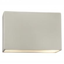 Justice Design Group CER-5659-MAT-LED2-2000 - Really Big ADA Wide Rectangle LED Wall Sconce - Open Top & Bottom