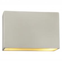 Justice Design Group CER-5659-MTGD-LED2-2000 - Really Big ADA Wide Rectangle LED Wall Sconce - Open Top & Bottom