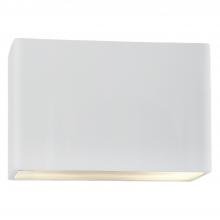 Justice Design Group CER-5659-WTWT-LED2-2000 - Really Big ADA Wide Rectangle LED Wall Sconce - Open Top & Bottom