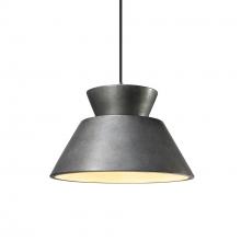 Justice Design Group CER-6420-ANTS-NCKL-BKCD - Trapezoid 1-Light Pendant
