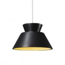 Justice Design Group CER-6420-CBGD-ABRS-WTCD - Trapezoid 1-Light Pendant