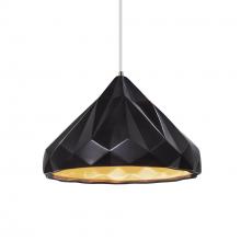 Justice Design Group CER-6450-CBGD-NCKL-WTCD - Geometric 1-Light Pendant