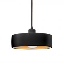 Justice Design Group CER-6460-CBGD-MBLK-BKCD - Dish Pendant