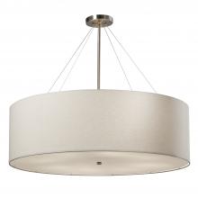 Justice Design Group FAB-9594-WHTE-NCKL - Classic 36" Drum Pendant