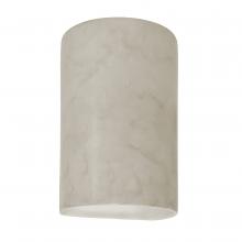 Justice Design Group CER-5940W-PATA - Small ADA Cylinder - Closed Top (Outdoor)