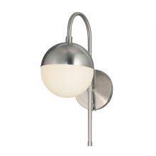 Justice Design Group FSN-4157-OPAL-NCKL - Ion 1-Light Wall Sconce