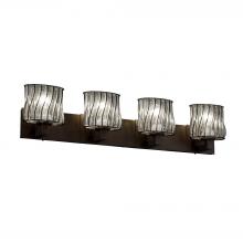 Justice Design Group WGL-8924-30-SWCB-DBRZ - Modular 4-Light Bath Bar