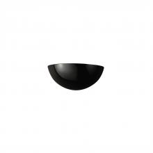 Justice Design Group CER-1300-BLK - Small Quarter Sphere