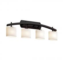 Justice Design Group FSN-8594-15-RBON-MBLK - Archway 4-Light Bath Bar