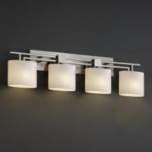 Justice Design Group FSN-8704-20-OPAL-NCKL - Aero 4-Light Bath Bar