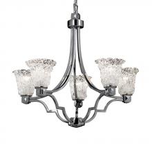 Justice Design Group GLA-8500-20-LACE-NCKL - Argyle 5-Light Chandelier