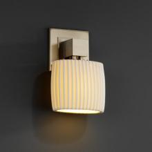 Justice Design Group POR-8707-30-WAVE-MBLK - Aero ADA 1-Light Wall Sconce (No Arms)