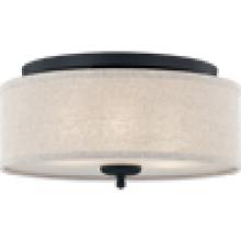 Quoizel BLA1616MBK - Blanche 3-Light Matte Black Flush Mount Light