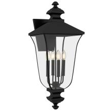 Quoizel FARL8412MBK - Farley 4-Light Matte Black Outdoor Wall Lantern
