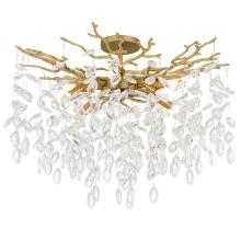 Quoizel PCISO1726BRG - Isobel 8-Light Brushed Gold Semi-Flush Mount