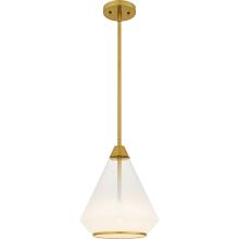 Quoizel QP6750BRG - Haze 1-Light Brushed Gold Mini Pendant