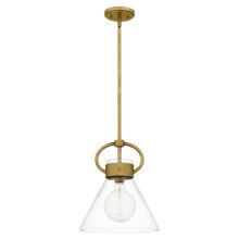 Quoizel WBS1512WS - Webster 1-Light Weathered Brass Mini Pendant Light