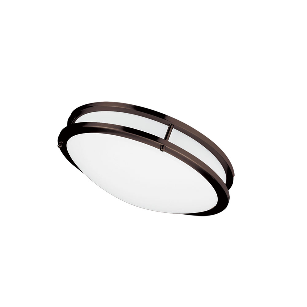 Dimmable LED Ceiling Flush Mount, Bronze Finish