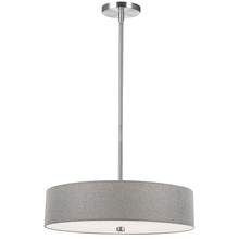 Dainolite 571-204P-PC-GRY - 4 Light Incandescent Pendant Polished Chrome with Grey Shade