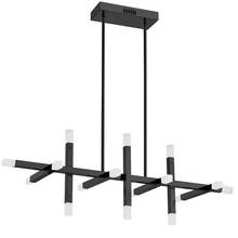 Dainolite ACS-4064HC-MB-FR - 48W Horizontal Chandelier Matte Black with Frosted Acrylic Diffuser