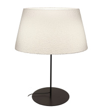 Dainolite DAL-281T-MB - 1 Light Incandescent Matte Black Table Lamp with Boucle Fabric Shade