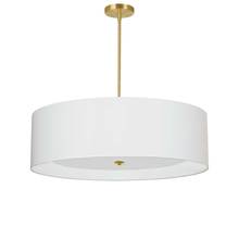 Dainolite HEL-304P-AGB-WH - 4LT Incan Pendant, AGB, WH Shade w/ WH Diffuser