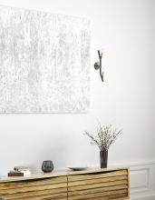 Dainolite MOR-203W-MB-AGB - 3LT Wall Sconce, MB & AGB Finish